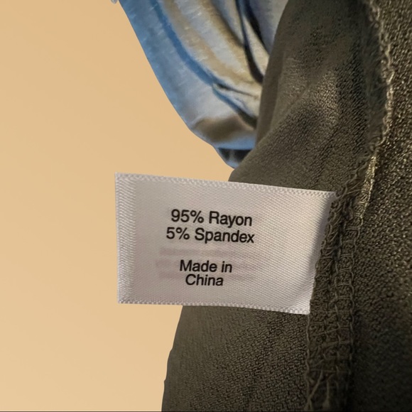 NWT Lane Bryant Plus Size Olive Crisscross Short Sleeve Top - Picture 5 of 6